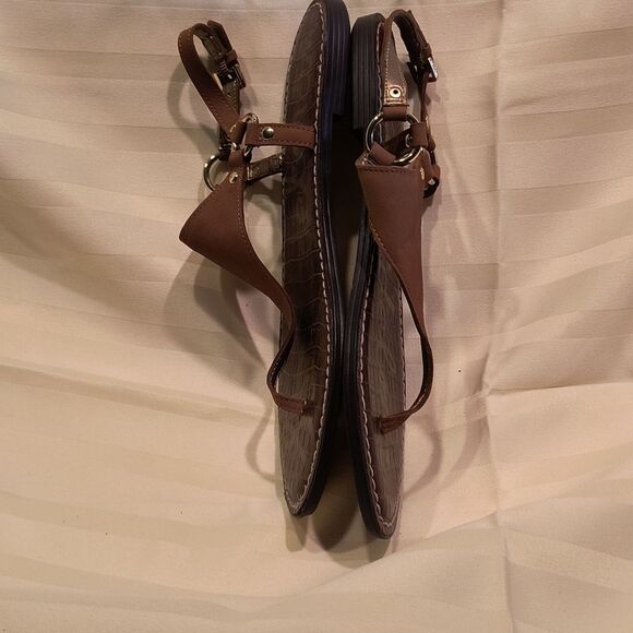 Sam Edelman Brown Leather Sandals NWOT - Picture 2 of 5